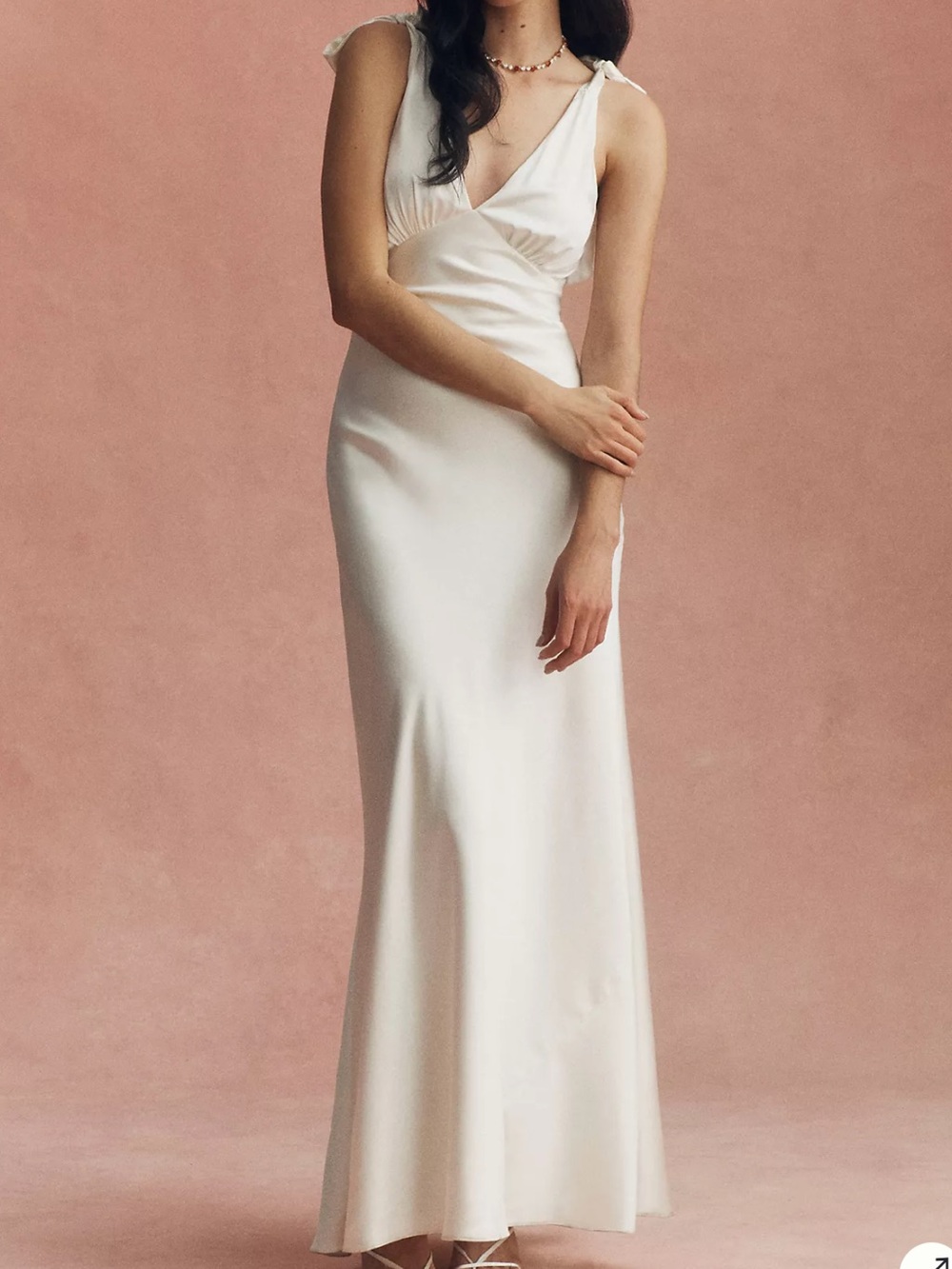 Reformation Pernille Sleeveless V-Neck Silk Maxi Dress